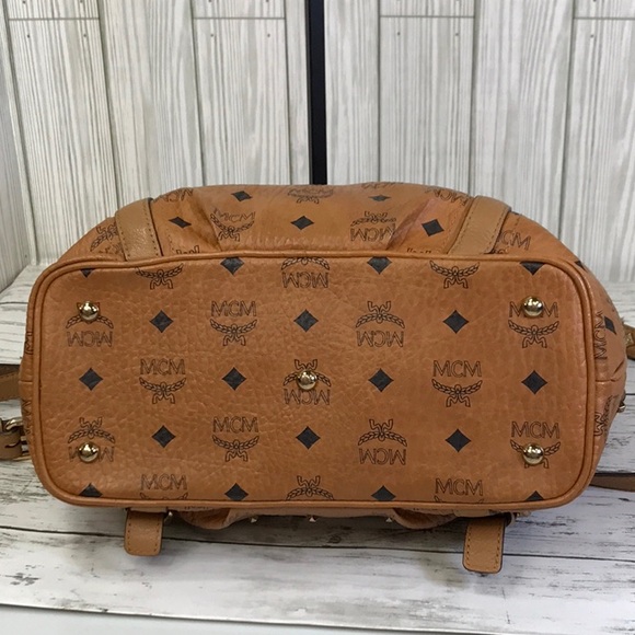 MCM Tan Monogram Tote with Versatile Straps - Picture 8 of 13